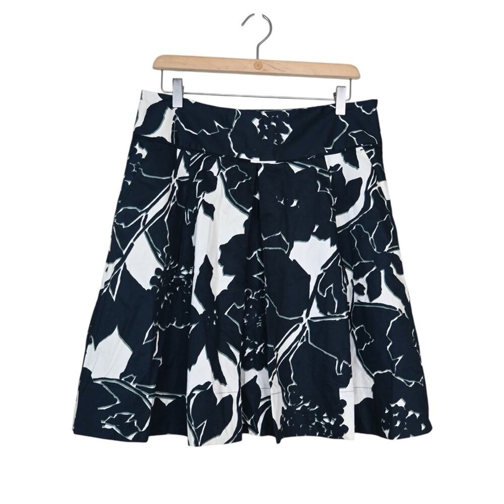 The Limited Womens M Floral A-Line Lined Skirt with Pockets